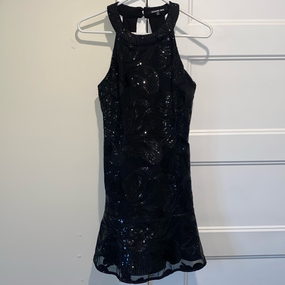 Gianni Bini Black Sequin Party Dress Size XS